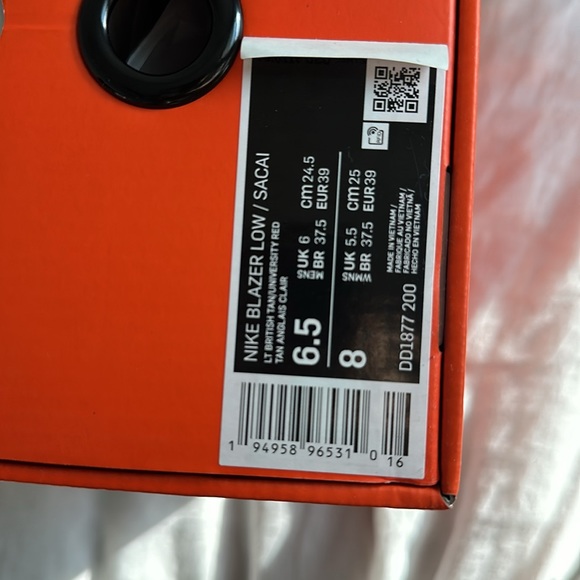 Men’s Nike Blazer Low / Sacai - Picture 7 of 7